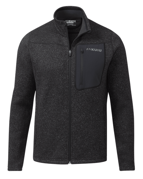 Base Camp Full Zip Sweater | Heather Black