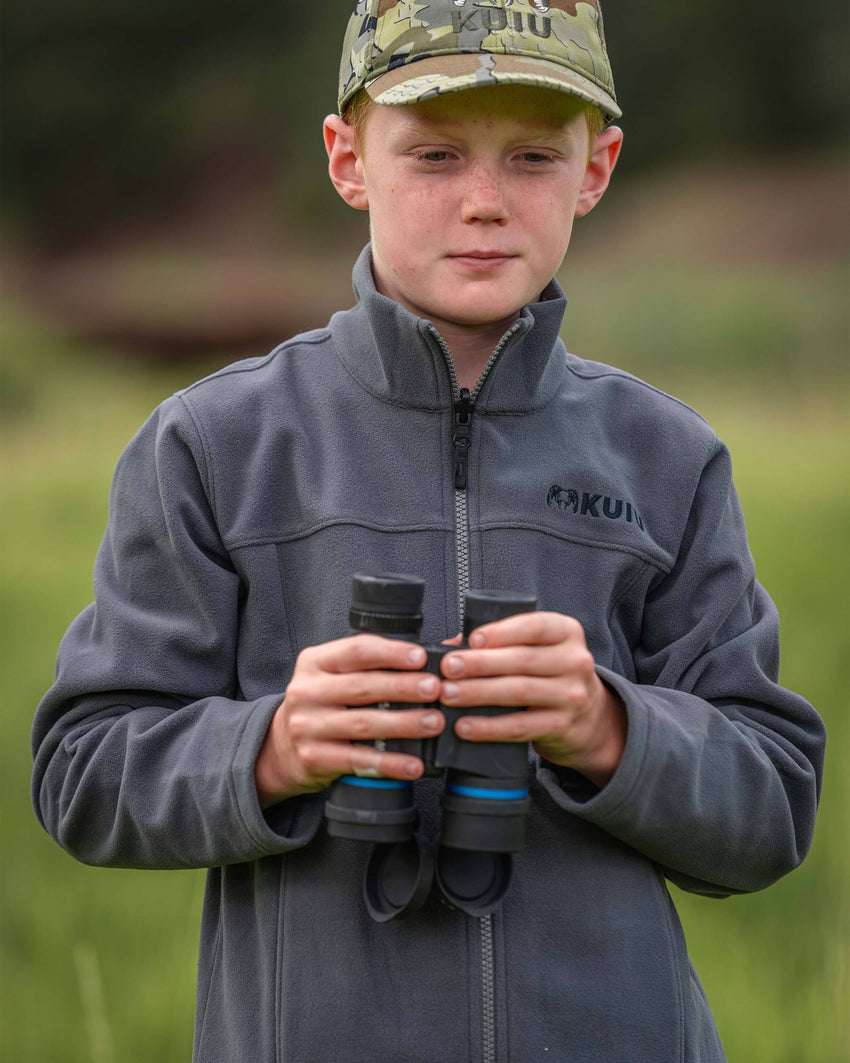 Youth Versa Fleece Full Zip | Gunmetal
